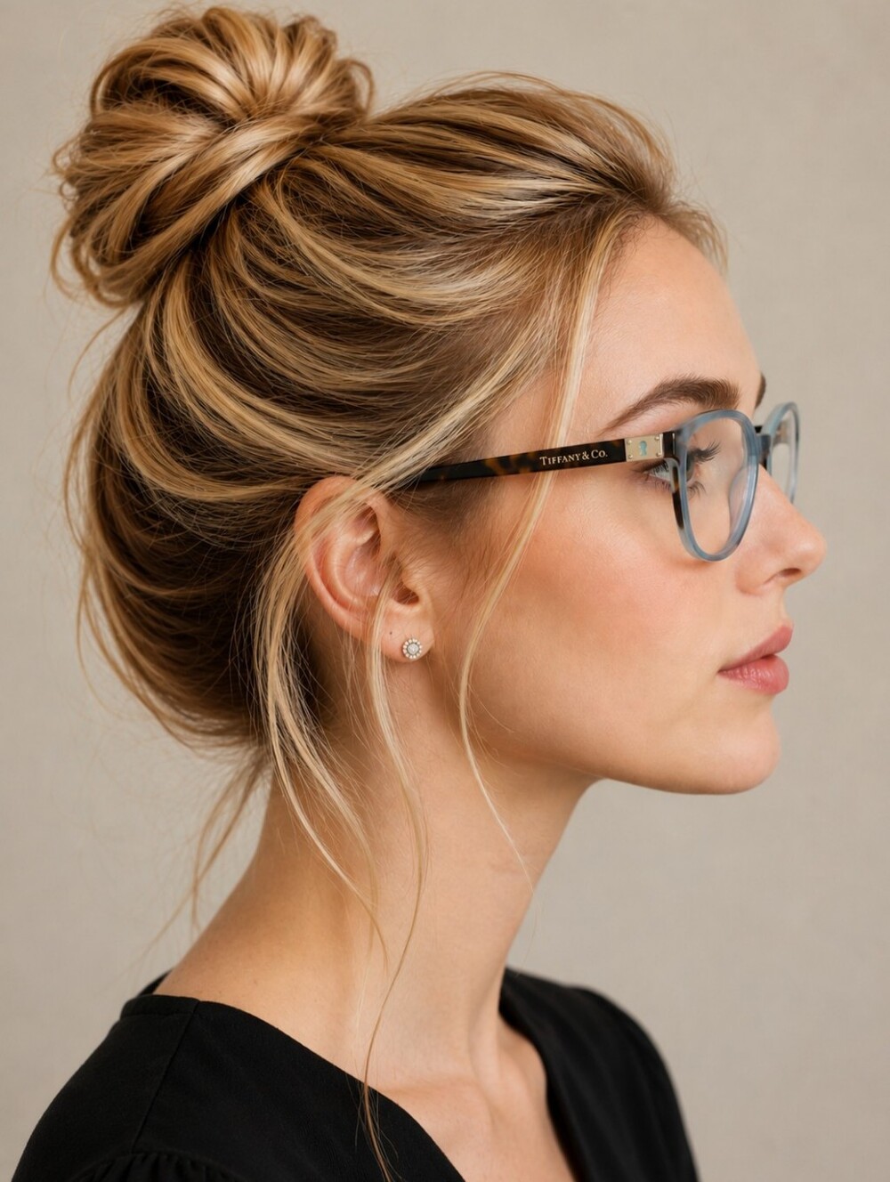 Tiffany & Co TF2094 Blue Tortoise Prescription Eyeglass Frames - Picture 11 of 11